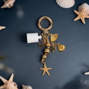 Summer Fridays 0.5oz Golden Ocean Lip Gloss Keychain