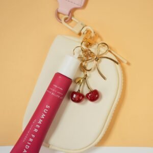 Lip Gloss Keychain Cap-Compatible with Summer Fridays 0.5 Oz Lip Balm-Leak-Proof Design|1:1 Precise Fit
